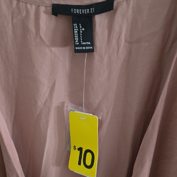 Forever 21 Pink Long Sleeve Romper - Picture 2 of 3